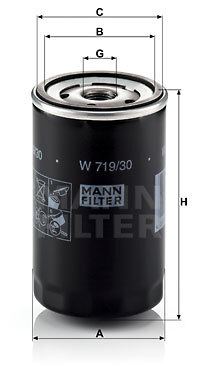 filtru ulei W 719/30 MANN-FILTER
