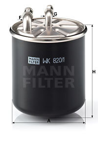filtru combustibil WK 820/1 MANN-FILTER
